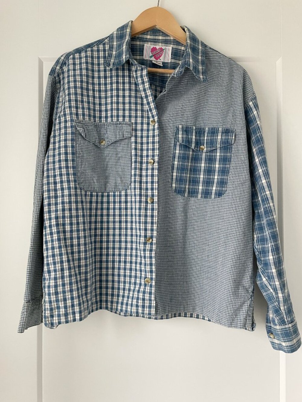 Keren Hart Cotton Patchwork Button Up
